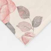 Couverture Polaire Modèle floral romantique 8 (Coin)