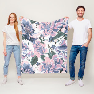 Couverture Polaire Modèle Floral rose Design élégant