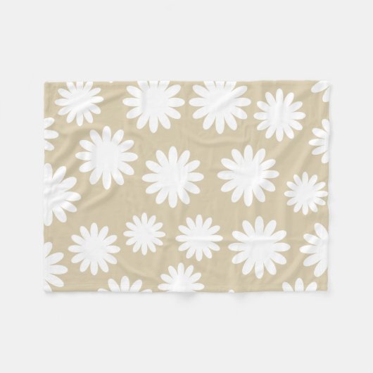 Couverture Polaire Modèle floral simple (Devant (Horizontal))