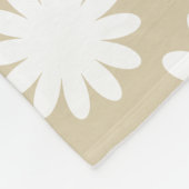 Couverture Polaire Modèle floral simple (Coin)