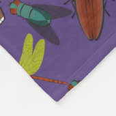Couverture Polaire Modèle floral unique (Coin)