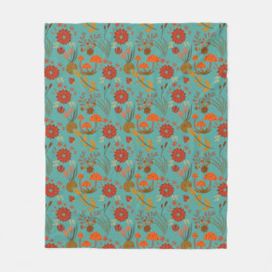 Couverture Polaire Modèle floral unique