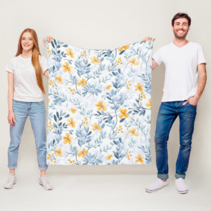 Couverture Polaire Modèle floral vintage inspiré