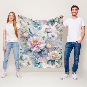 Couverture Polaire Modèle floral vintage inspiré