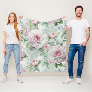 Couverture Polaire Modèle floral vintage inspiré