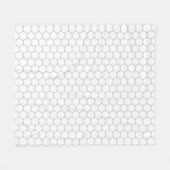 Couverture Polaire Modèle hexagone motif Honeypeb (Devant (Horizontal))