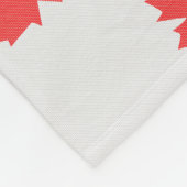 Couverture Polaire Modèle Knit Maple Leaf Tricot Motif (Coin)