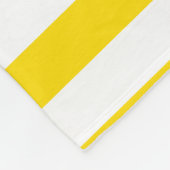 Couverture Polaire Modèle moderne élégant jaune blanc rayé (Coin)