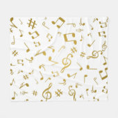Couverture Polaire Modèle musical (Devant (Horizontal))