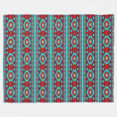 Couverture Polaire Modèle tribal ethnique du sud-ouest (Devant (Horizontal))