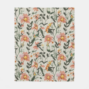 Couverture Polaire Modèle végétal