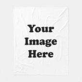 Couverture Polaire Modèle vierge personnalisé (Devant)