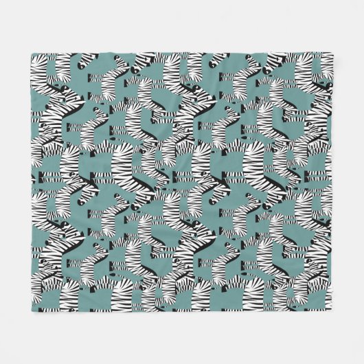 Couverture Polaire Modèle zèbre (Devant (Horizontal))