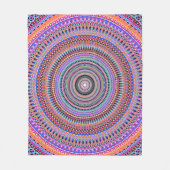 Couverture Polaire modèles de mandala colorés (Devant)