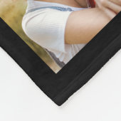 Couverture Polaire Modern 10 Photo Collage Family Name Quote Black (Coin)