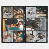 Couverture Polaire Modern 10 Photo Collage Personalized Keepsake (Devant (Horizontal))