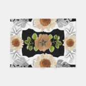 Couverture Polaire Modern abstract floral art (Devant (Horizontal))