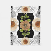 Couverture Polaire Modern abstract floral art (Devant)