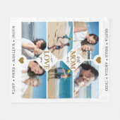 Couverture Polaire Modern Best Mom Ever Photo Collage (Devant (Horizontal))