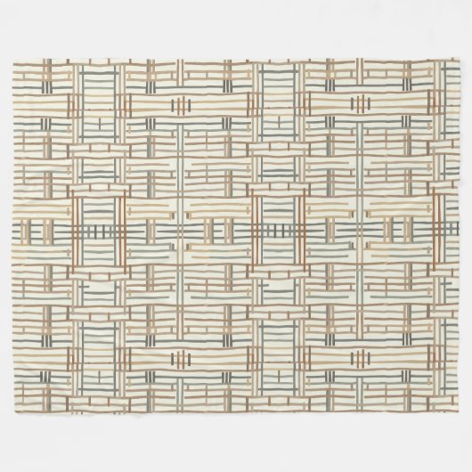 Couverture Polaire Modern Boho Linear Geometric ID1276 (Devant (Horizontal))