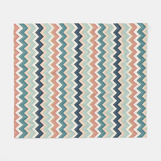 Couverture Polaire Modern Chevron Design Custom Soft Fleece Blanket (Devant (Horizontal))