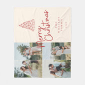 Couverture Polaire Modern Classic Christmas Photo Elegant (Devant)