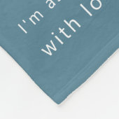 Couverture Polaire Modern Daddy Photo Strip Collage Blue (Coin)