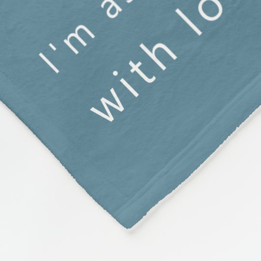 Couverture Polaire Modern Daddy Photo Strip Collage Blue (Coin)