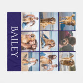 Couverture Polaire  Modern Dog Photo Collage Personalized   (Devant (Horizontal))