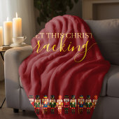 Couverture Polaire Modern Funny Unique Nutcracker Christmas