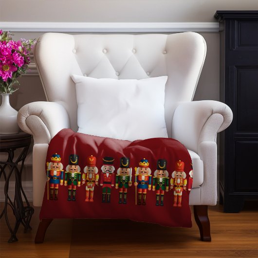 Couverture Polaire Modern Funny Unique Nutcracker Christmas