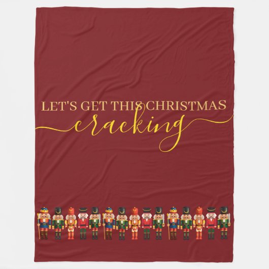 Couverture Polaire Modern Funny Unique Nutcracker Christmas (Devant)
