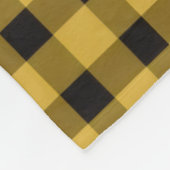 Couverture Polaire Modern Gold and Black Plaid Pattern (Coin)
