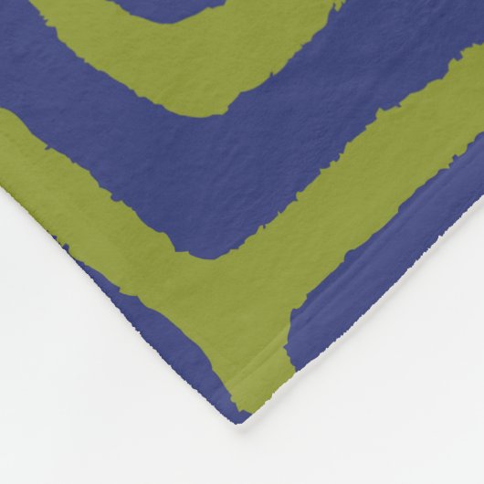 Couverture Polaire modern Green &blue Abstract pattern (Coin)