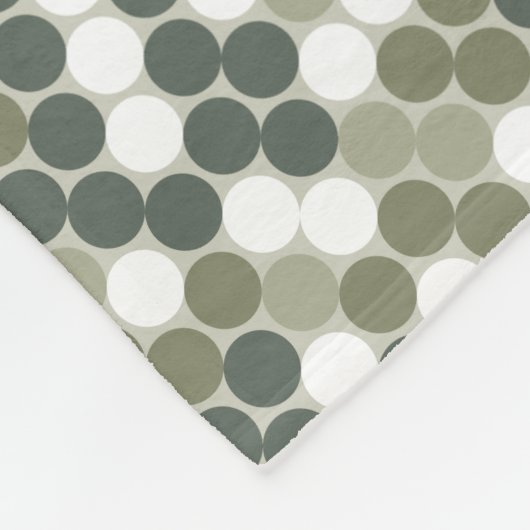Couverture Polaire Modern green dots (Coin)