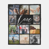 Couverture Polaire Modern Love photo collage Valentine (Devant)