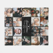 Couverture Polaire Modern Love You Grand-mère/Autres 18-Photo Collage (Devant (Horizontal))