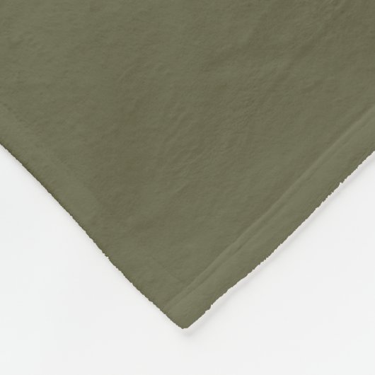 Couverture Polaire Modern Minimalist Script Olive Moss Custom Wedding (Coin)