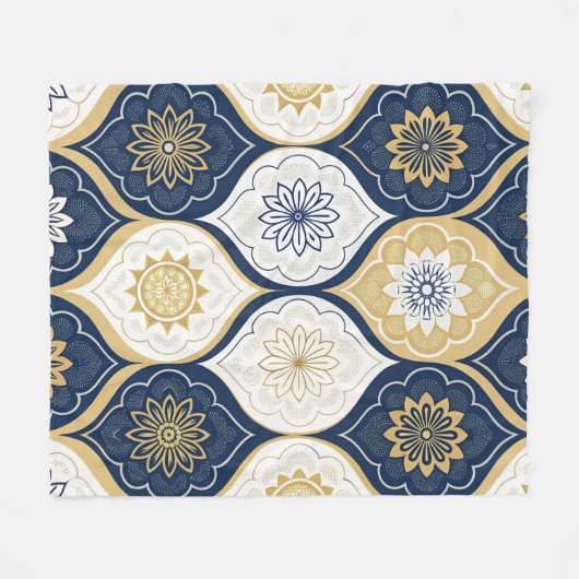 Couverture Polaire Modern Moroccan Geometric Seamless Pattern (Devant (Horizontal))