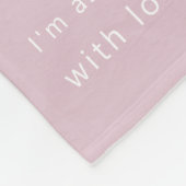 Couverture Polaire Modern Mummy Photo Strip Collage Fleece Pink (Coin)