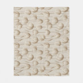 Couverture Polaire Modern Neutral Tulip Ivory Floral Pattern (Devant)
