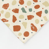 Couverture Polaire Modern Organic Terrazzo | Abstract Stone Mosaic (Coin)