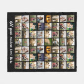 Couverture Polaire Modern Personalized 56 Photo Collage (Devant (Horizontal))