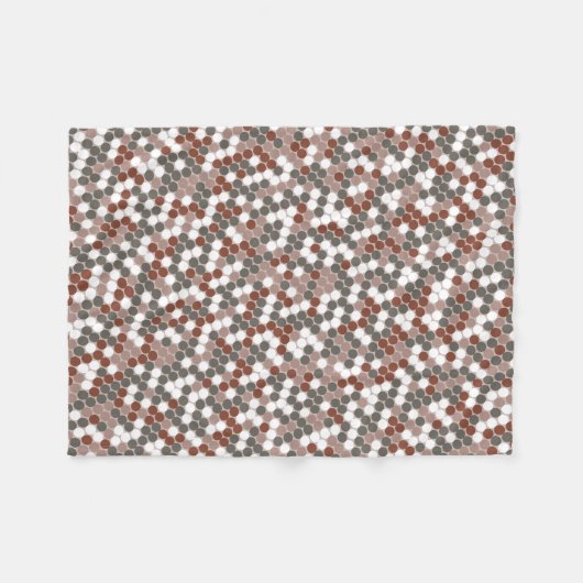 Couverture Polaire Modern retro dots pattern (Devant (Horizontal))