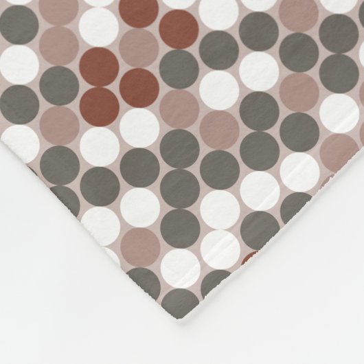 Couverture Polaire Modern retro dots pattern (Coin)