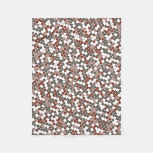 Couverture Polaire Modern retro dots pattern (Devant)