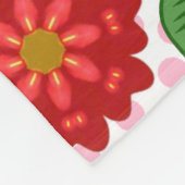 Couverture Polaire Modern Spring Garden Butterfly Floral  (Coin)