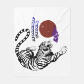 Couverture Polaire Modern Tiger Graphic Art (Devant)