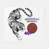 Couverture Polaire Modern Tiger Graphic Art (Devant (Horizontal))