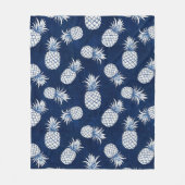 Couverture Polaire Modern Tropical Pineapple Watercolor (Devant)